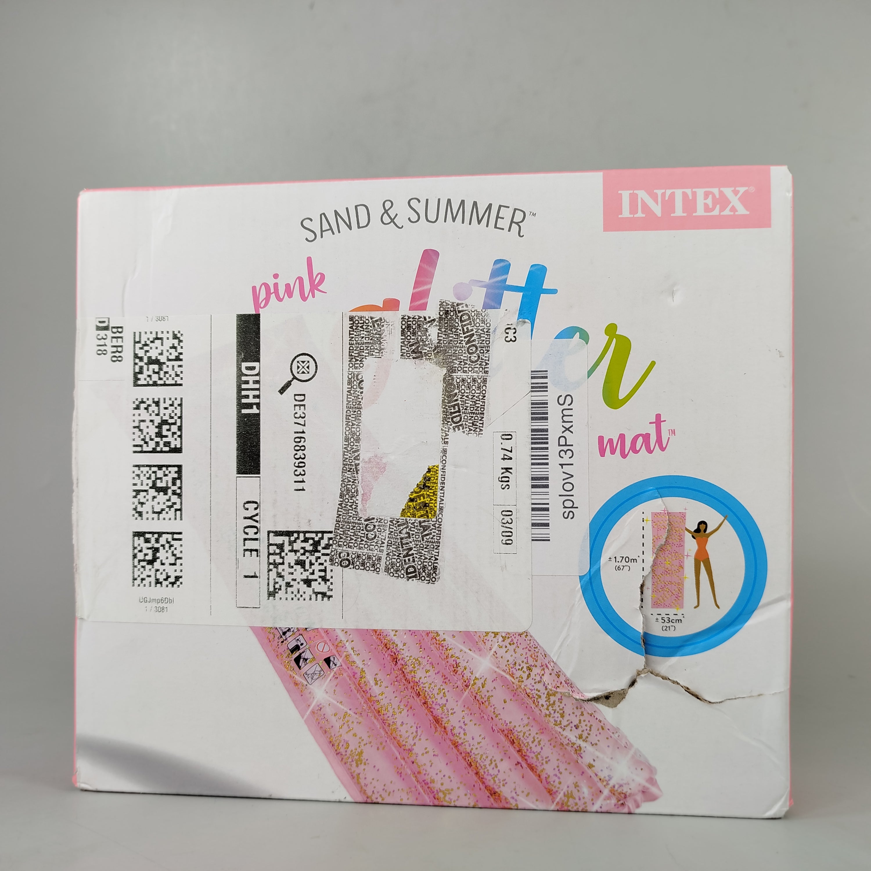 Intex Aufblasbare Glitzer-Luftmatratze